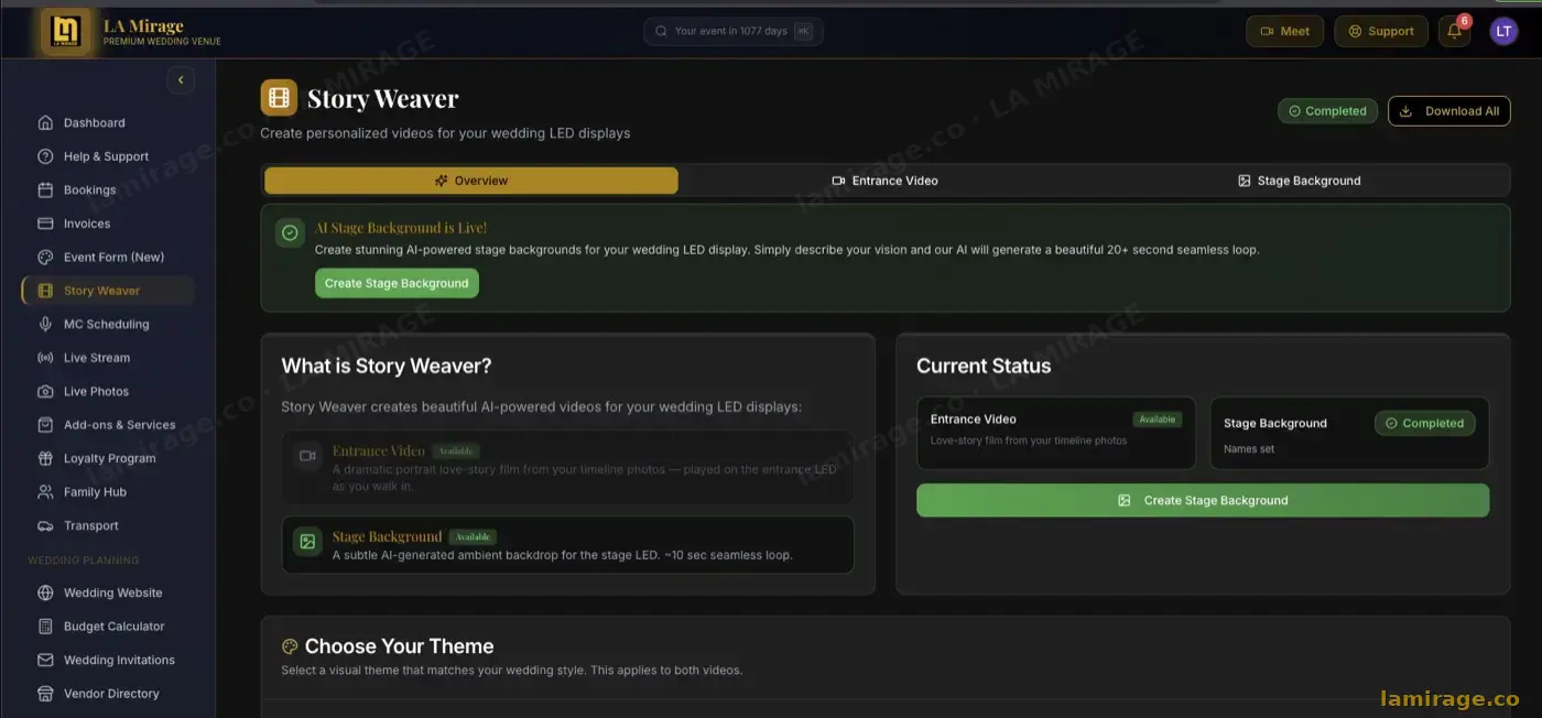 Story Weaver — AI Films — lamirage.co