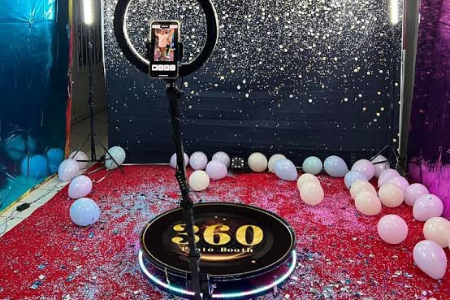 360 degree selfie booth video
