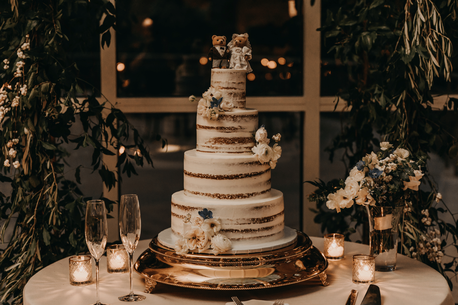 cake and wine
